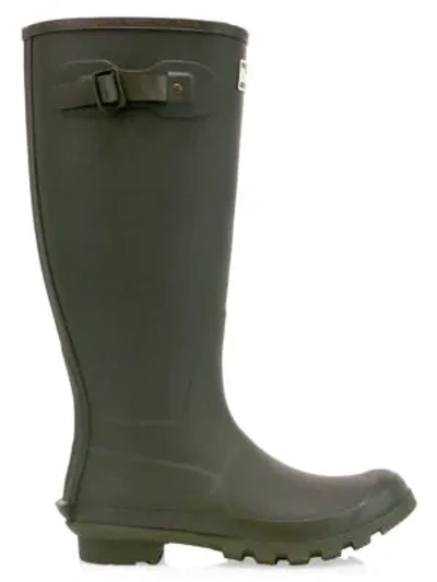 Shop Barbour Bede Tall Rubber Boots In Olive