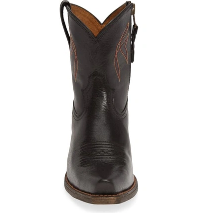 Shop Ariat Lovely Western Boot In Jackal Black Leather