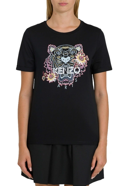 Shop Kenzo Flower Tiger T-shirt In Nero