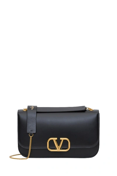 Shop Valentino Vlock Shoulder Bag In Nero