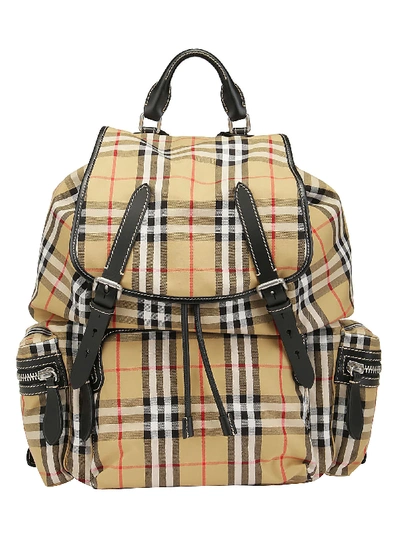 Shop Burberry Backpack In Antique Yellow