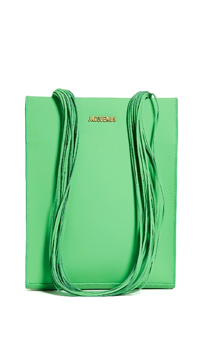 Shop Jacquemus Le A4 Bag In Green