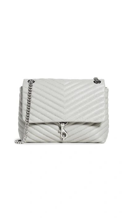 Shop Rebecca Minkoff Edie Flap Shoulder Bag In Perla