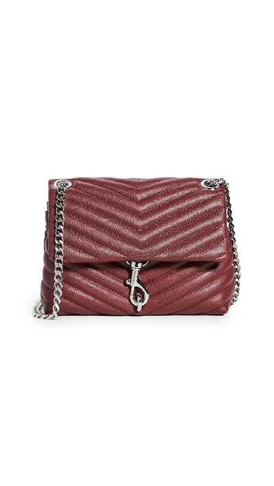 Shop Rebecca Minkoff Edie Crossbody Bag In Pinot Noir