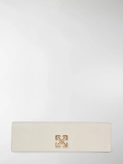 Shop Off-white Jitney Clutch In White