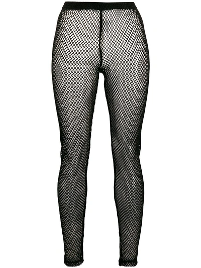 Shop Comme Des Garçons Net Leggings In Black