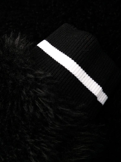 Shop Off-white Fake Fur Sweater In Black Black