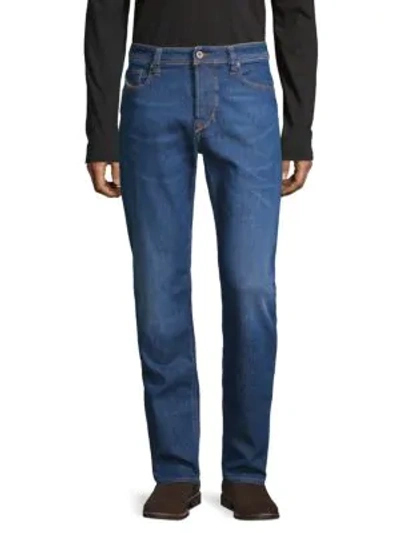 Shop Diesel Larkee Beex Straight-leg Jeans In Denim