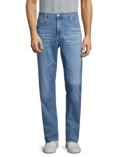 Shop Ag Athletic-fit Straight Jeans In Sandpaper