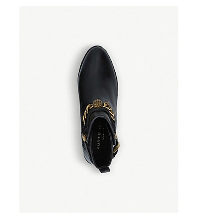 Shop Kurt Geiger Chelsea Jodhpur Leather Ankle Boots In Black