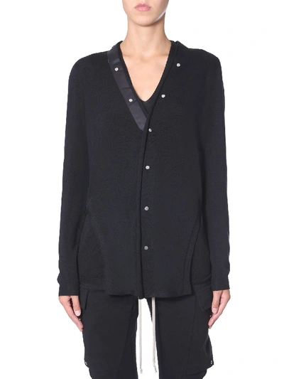 Shop Rick Owens Cardigan With Buttons In Black