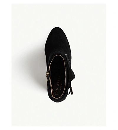 Anaedi bow detail sales suede ankle boots