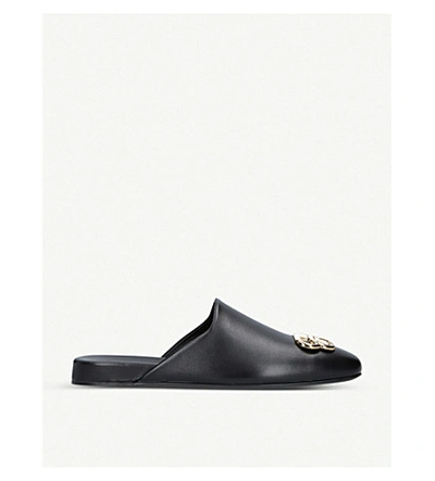Shop Balenciaga Women's Blk/other Knife Leather Mules