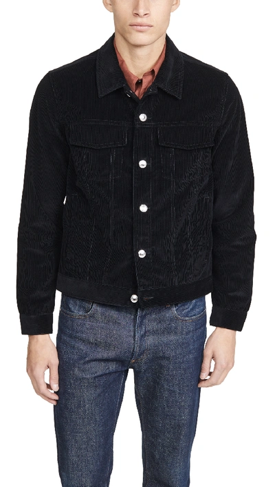 Shop A.p.c. Veste Charles Jacket In Noir