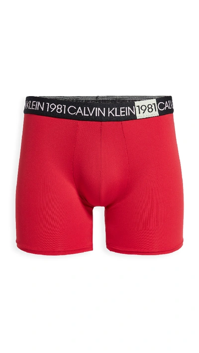Shop Calvin Klein Underwear 1981 Micro Boxer Briefs In Temper