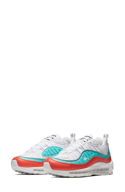 Shop Nike Air Max 98 Se Sneaker In Cosmic Clay/ Light Aqua/ White