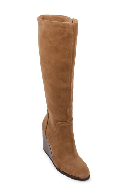 brown wedge boots