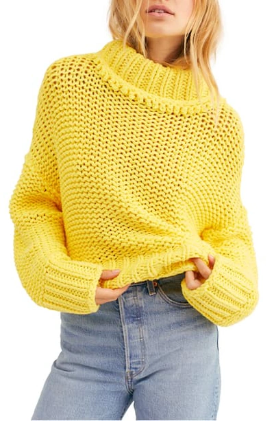 Shop Free People My Only Sunshine Sweater In Yellow