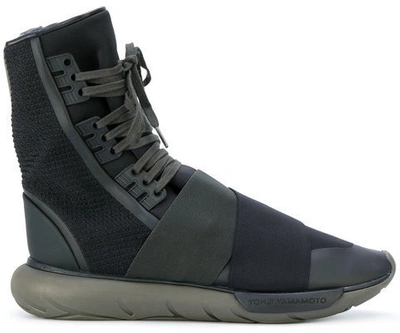 Pre-owned Adidas Originals  Y-3 Qasa Boot Core Black In Black/core Black/black Olive