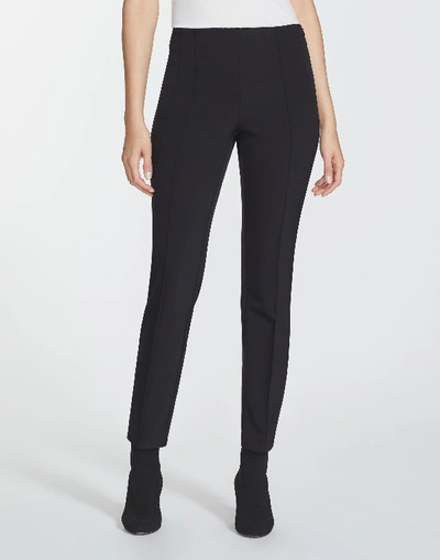 Shop Lafayette 148 Plus-size Acclaimed Stretch Pintuck Slim City Pant In Black