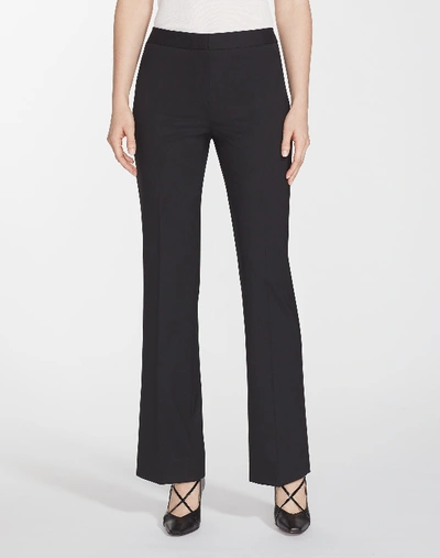 Shop Lafayette 148 Plus-size Italian Stretch Wool Menswear Pant In Black