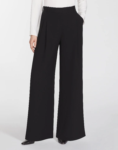Shop Lafayette 148 Finesse Crepe Quincy Pant In Black