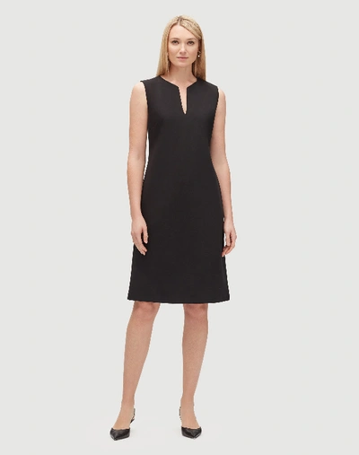 Shop Lafayette 148 Plus-size Punto Milano Taren Dress In Black