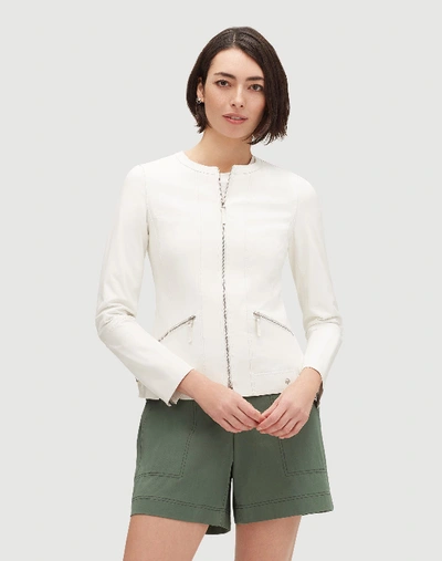 Shop Lafayette 148 Plus-size Fundamental Bi-stretch Cairo Jacket In White