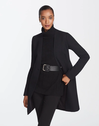 Shop Lafayette 148 Plus-size Nouveau Crepe Maren Jacket In Black