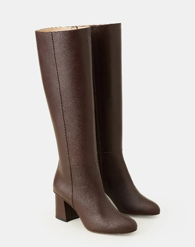 Shop Lafayette 148 Claremont Nappa Leather Boot In Truffle