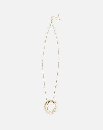 Shop Lafayette 148 Large Swirl Pendant Necklace In Gold