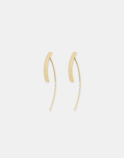 Shop Lafayette 148 Linear Threader Earrings In Gold