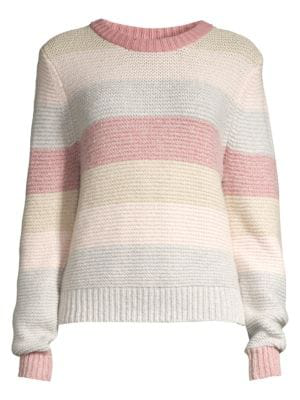 Rebecca Taylor Stripe Merino Wool Blend Sweater In Multi Combo | ModeSens