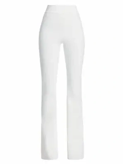 Shop Chiara Boni La Petite Robe Venusette High-waist Trousers In White