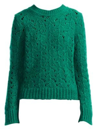Shop Maje Women's Monou Sweater In Dark Green