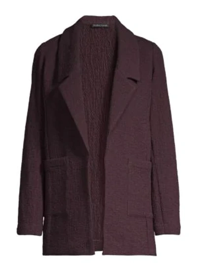 Shop Eileen Fisher Women's Notch Collar Jacket In Casis