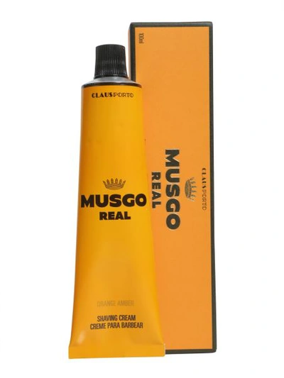Shop Musgo Real Orange Amber Shaving Cream In White