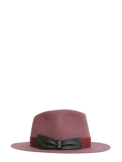 Shop Borsalino Felto Hat In Red