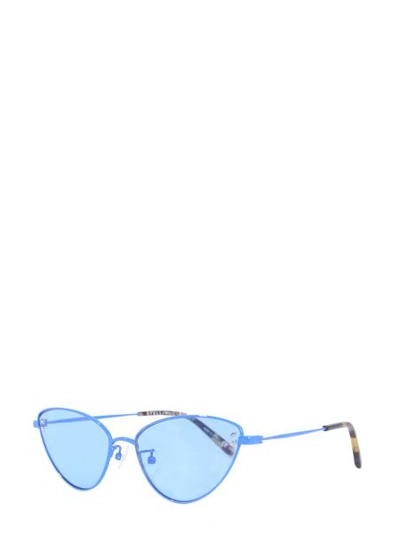 Shop Stella Mccartney Cat Eye Sunglasses In Azure