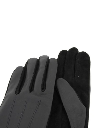 Shop Lanvin Long Gloves In Black