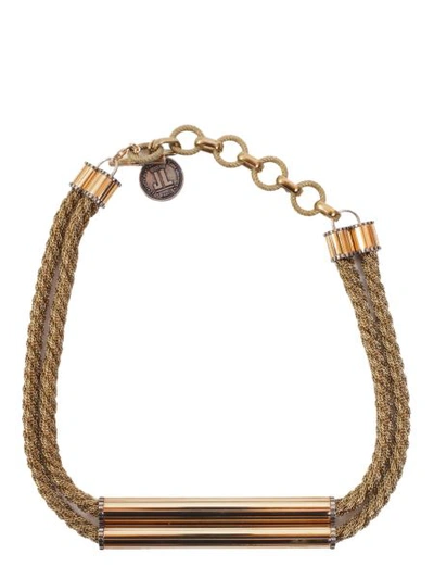 Shop Lanvin Necklace With Application In Gold