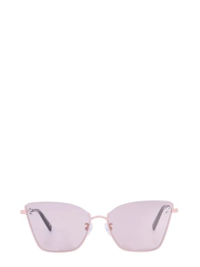 Shop Stella Mccartney Squared Sunglasses In Nude