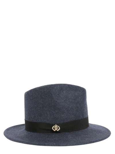 Shop Dsquared2 Clement Panama Hat In Blue