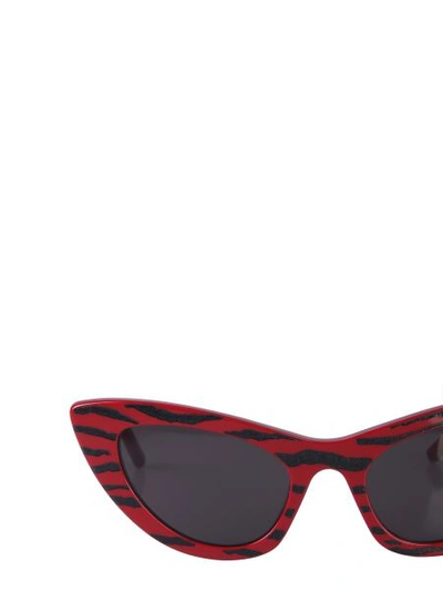 Shop Saint Laurent Sl 213 Lily Tiger Sunglasses In Red