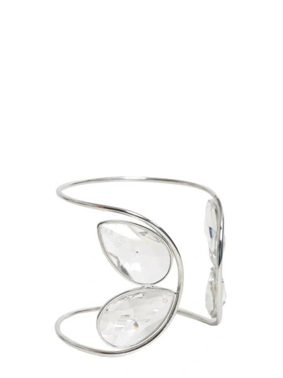 Shop Maison Margiela Crystal Bracelet In Silver
