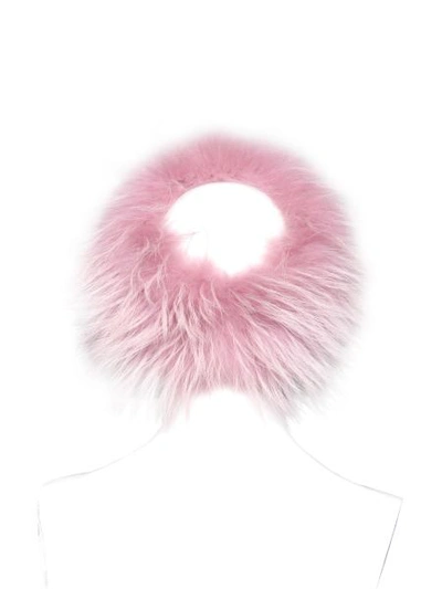Shop Mr & Mrs Italy Fur Headband In Pink