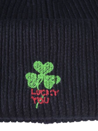 Shop Philosophy Di Lorenzo Serafini Knitted Hat In Black