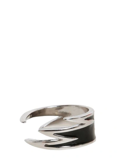 Shop Dsquared2 Lighting Bolt Rings In Black