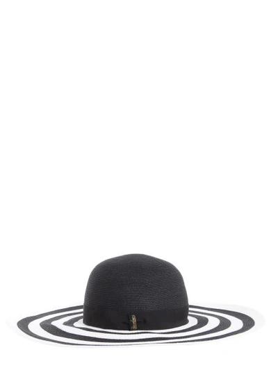 Shop Borsalino Braided Hemp Hat In Black