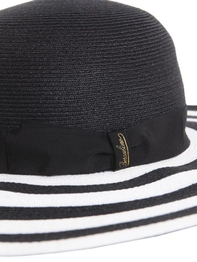 Shop Borsalino Braided Hemp Hat In Black